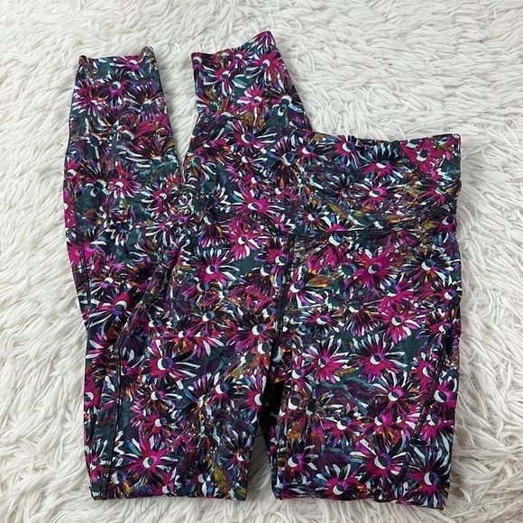 Lululemon Base Pace High-Rise Running Tight 25" Floral Electric Multi - Picture 1 of 6